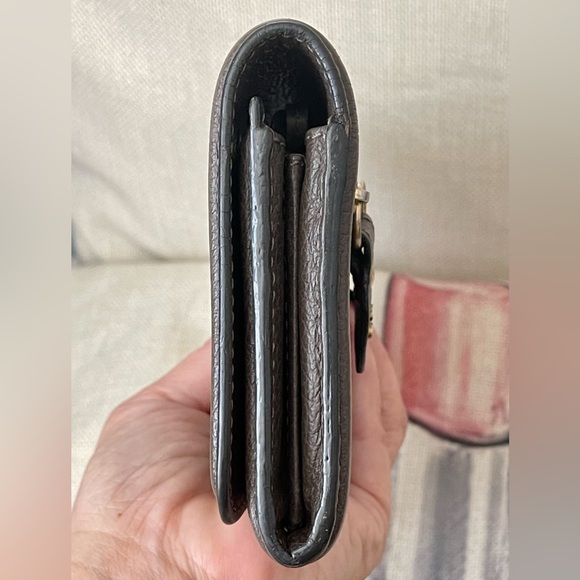 COA⭐️CHLOÉ Paraty Pebbled Leather Long Wallet💥EUC💥💯Authentic - Picture 4 of 9